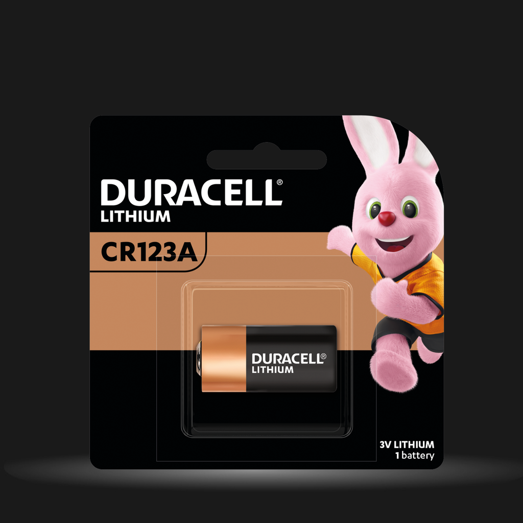 Duracell CR123A Lithium Battery 3V, pack of 1