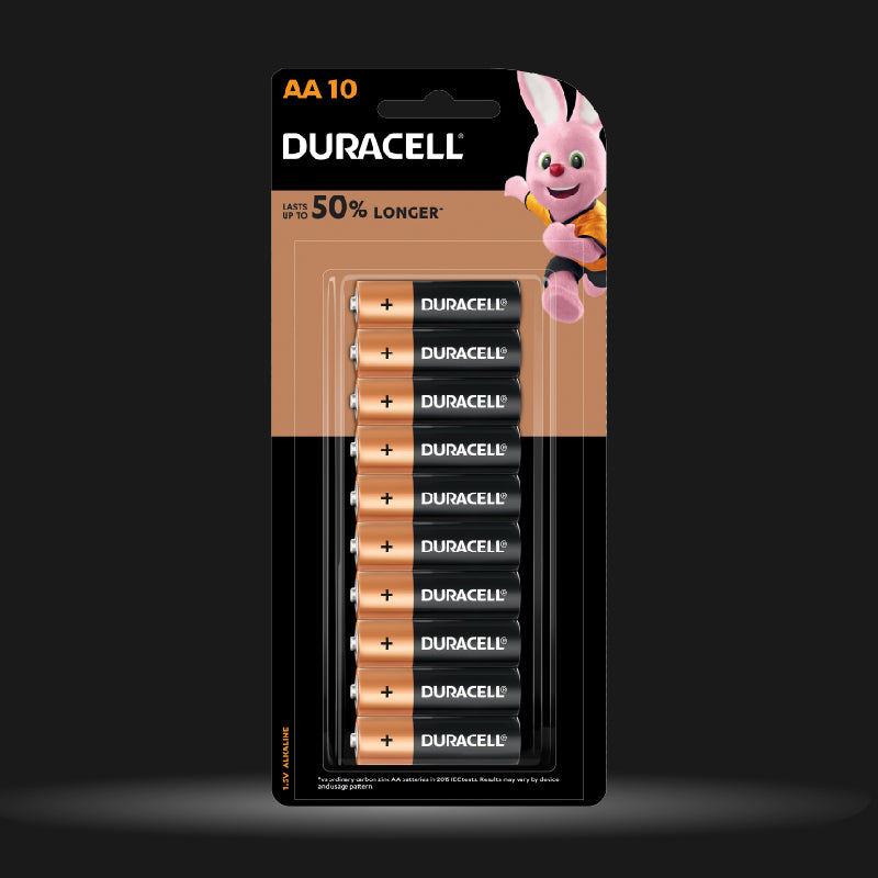Duracell Alkaline AA Batteries, pack of 10