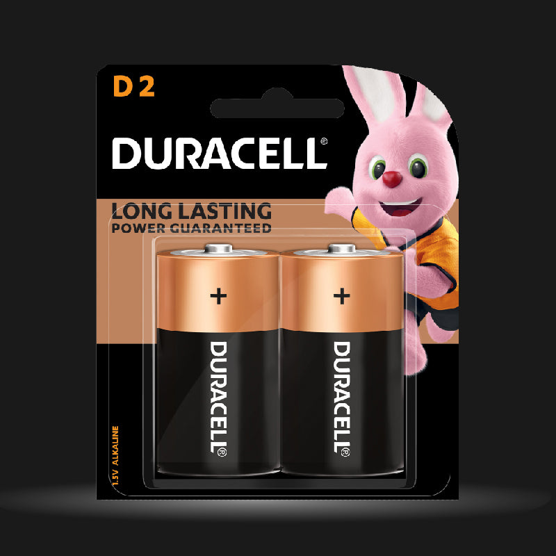 Duracell Alkaline D Batteries, pack of 2