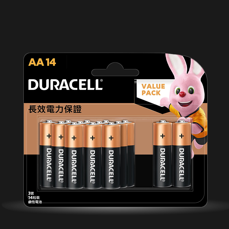 Duracell Alkaline AA Batteries, pack of 14